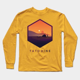 Binary Sunset Long Sleeve T-Shirt